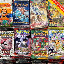POKEMON BOOSTER PACKS LOT - x10/x20 - SEALED VINTAGE, MODERN - ENG, JAP picture