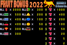 FRUIT BONUS 2022 - CHERRY MASTER POG 8LINER NEW CGA PCB GAME BOARD picture