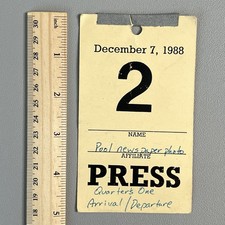 Vtg 1988 Press Pass Reagan Gorbachev Summit Quarters One Arrival Bernie Boston picture