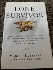 Marcus Luttrell *SIGNED* Lone Survivor Book - SEAL Team 10 - Hero - US Navy picture