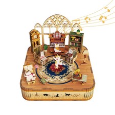 Tonecheer Wooden Music Puzzle For Adultsdiy Rotating Music Kit 3D Creative picture
