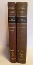 US Army SURGERY IN WORLD WAR II - NEUROSURGERY 1958 Volumes 1 & 2 Very Nice Set picture