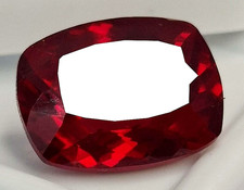 12-14 Ct Natural Most Demanded cushion GGI Certified Red Ruby Cut Loose gemstone picture