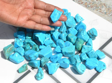SLEEPING BEAUTY TURQUOISE NUGGETS ROUGH - 1/2 POUND LOTS - VERY HIGH QUALITY picture