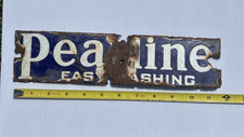 1930s Pearline wash Advertising Sign cleaning porcelain New York picture