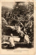 Old postcard AK View of Amboditonono. Chicken Merchant MADAGASCAR (626200) picture