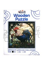 Rooster in Garden - Jigsaw Wooden Puzzle by Wizardi F07N9-17 picture