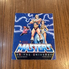1983 Panini Masters of the Universe He-Man Sticker Album Incomplete Vintage MOTU picture