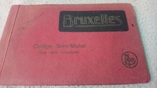 OLD NOTEBOOK OF 8 POSTCARDS / BRUSSELS / COLLEGE SAINT MICHEL / RUE DES URSULINES picture