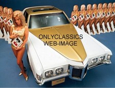 1970 PONTIAC GRAND PRIX SSJ MISS HURST LINDA VAUGHN 8.5x11 PHOTO INDY 500 PINUP picture