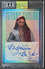 Teyana Taylor 2026 GAS Trading Cards x Complex Cover Teal Foil Autograph 13/13 picture