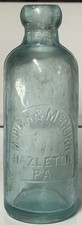 VERY RARE McHugh & McGlinn Tombstone Hutch Hutchinson Hazleton, PA Soda Bottle picture