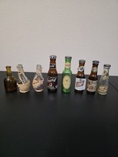 Vintage Mini Beer Bottle Lot 8 Schlitz Acme Ballantine Berghoff Breweriana Shake picture