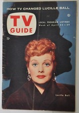 TV GUIDE April 1954 LUCILLE BALL ** I Love Lucy ***  *** picture