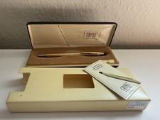 Vintage Cross 3911 10K Gold Filled Ballpoint Pen Original Box Papers Working picture