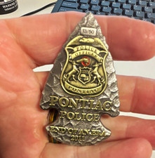 Pontiac Police Department Detroit Pistons Arrowhead Challenge Coin 13/50 picture