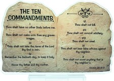 The Ten Commandments: A Foundation for Life (Tablet Acrylic Decorative Plaque) picture