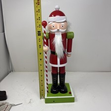 17 inch Gemmy Animated Talking Red Plastic Nutcracker Tested Works picture