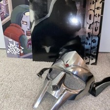 MF DOOM Mask Mad-villain Mild Steel Face Armour Medieval Face Halloween Mask picture