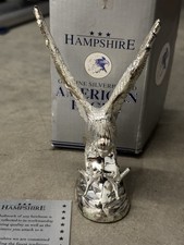 Vintage Silver Plated American Eagle Sculpture Figurine by Hampshire USA picture