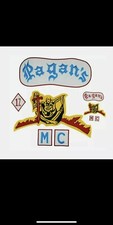 “PAGANS MC CLUB “FOR BIKER JACKET AND FOR VEST BACK large picture