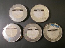5 Empty NASA FILM CANISTERS w/ Very Interesting Notations ~1974 Labels ~ Lot #1 picture