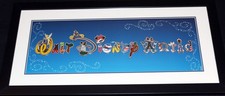 Walt Disney World Framed PIN SET Letters with Character 2009 RETIRED Tinker Bell picture