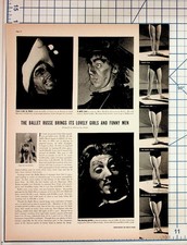 Vintage Ballet Russe Article Page 1950s Dance Ephemera Cinzano Ad picture