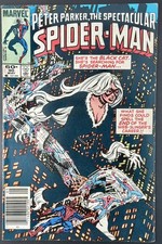 Peter Parker Spectacular Spider-Man #90 Newsstand 1984 Black Suit Black Cat picture