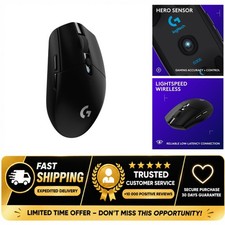 Logitech G305 LIGHTSPEED Wireless Gaming Mouse Black HERO 12000 DPI picture