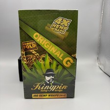 1 Box 25 Packs KINGPIN Original OG Perfect Fold Wraps 4 Per Pack  picture