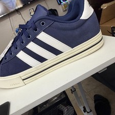 Adidas Daily 4.0 Navy Sneakers, Size US 11, Iconic Three Stripes picture