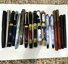 Mixed Lot Collectible Pens, Mixed Materials, Gold & Chrome Trim (Multiple) picture
