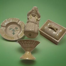 Beleek of Ireland porcelain pieces - lot of 4 Vintage Collectibles picture