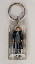 Vintage Oxford University Student Graduate Academic Acrylic Keychain Keyring picture