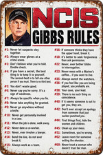 Gibbs' 69 Rules Vintage Tin Metal Signs Home Décor 8x12 Retro Wall for Garage,Be picture