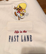 Speedy Gonzales Warner Bros Looney Tunes Embroidered Shirt XXL 1998 NWT picture