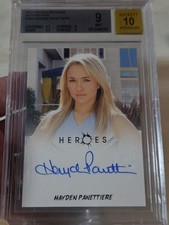 Rittenhouse Heroes Archives HAYDEN PANETTIERE Autograph AUTO Variant BGS 9/10 picture