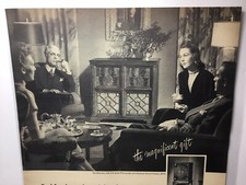 1948 Magnavox Radio-Phonogragh- TV, Vintage Original Magazine Ad picture