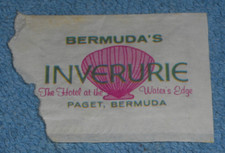 Vintage Inverurie Hotel Paget Bermuda Sugar Packet Ephemera Advertising picture