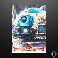 2025 Star Wars Smugglers Outpost R2-D2 Stellar Art Card Orange Parallel /25 picture