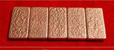 Copper Ingot Bars Hand Poured Huge 4 Lb Bricks .999 Premium Bullion Large Bars  picture