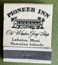 Old Lahaina, Maui, Pioneer Inn, Vintage Matchbook, Unstruck, Front-Strike, Nice picture