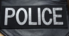 SWAT LAW ENFORCMENT REFLECTIVE SWAT TACTICAL BACK PANEL 8 X 3 HOOK  PATCH picture