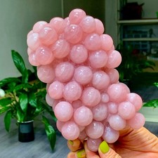 4.5LB Natural pink rose quartz grape shape Crystal Madagascar mineral picture