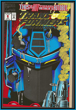 TRANSFORMERS GENERATION 2 #1 (1993) GATEFOLD FOIL CVR GI JOE MARVEL 9.6 NM+ picture