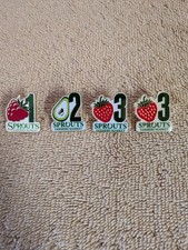 Sprouts Farmers Market Employee Service Award Strawberry Lapel Pins picture