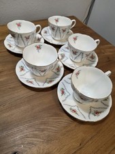 Vintage ROYAL ALBERT, MINUET, ENGLISH BONE CHINA TEA SETS 5 PAIR, AMAZING, ENG picture