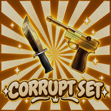 Roblox Murder Mystery 2 Corrupt Set Virtual Collectible - Corrupt Knife & Luger picture