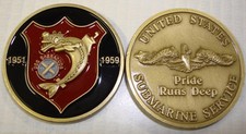 USS Barracuda SSK 1 K 1  Submarine Pride Runs Deep Coin SS Hunter Killer picture
